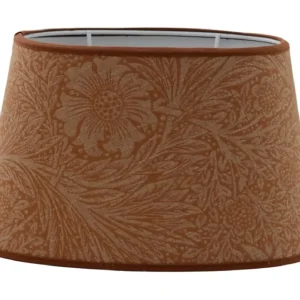 Marigold woven lampeskjerm oval 30cm madder William Morris