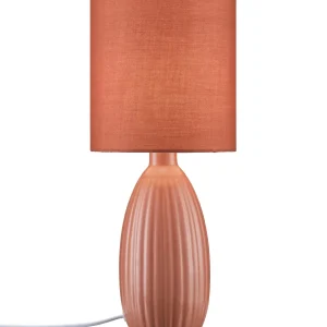 Uno bordlampe rustrød m/skjerm
