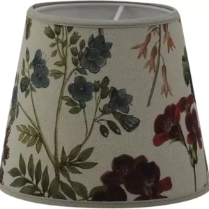 Flower Field lampeskjerm natur rund 25cm
